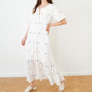 Laude the Label Midi Shirt Dress - Jamdani Cotton